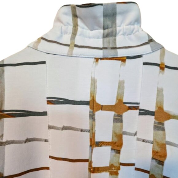 Simply Art by Dolcezza - Abstract Printed Button up Lightweight Jacket - Picture 8 of 9